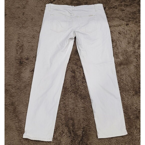 Joe’s Jeans Women’s Easy High Water Pennie White Sz 29 ( act 33X29) Straight Leg - Picture 6 of 8